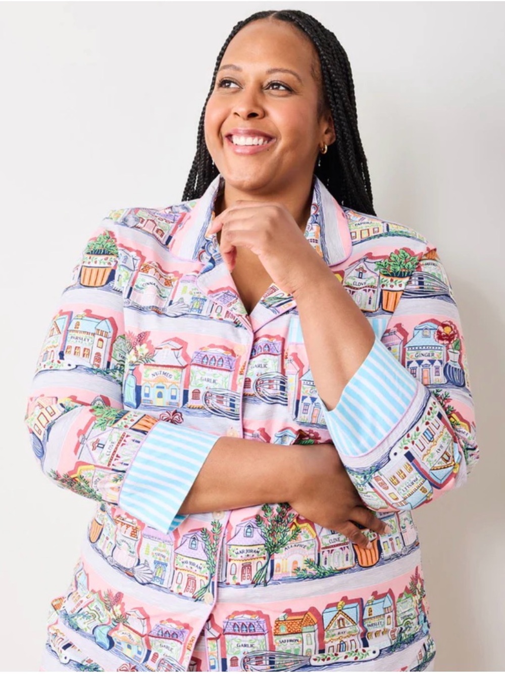 Lenox + Print Fresh Spice Village Pajama Set 2x